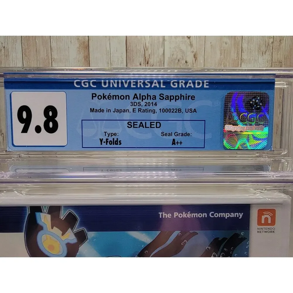 Pokémon Alpha Sapphire Nintendo 3DS 2014 CGC Graded 9.8 A++ Early Print